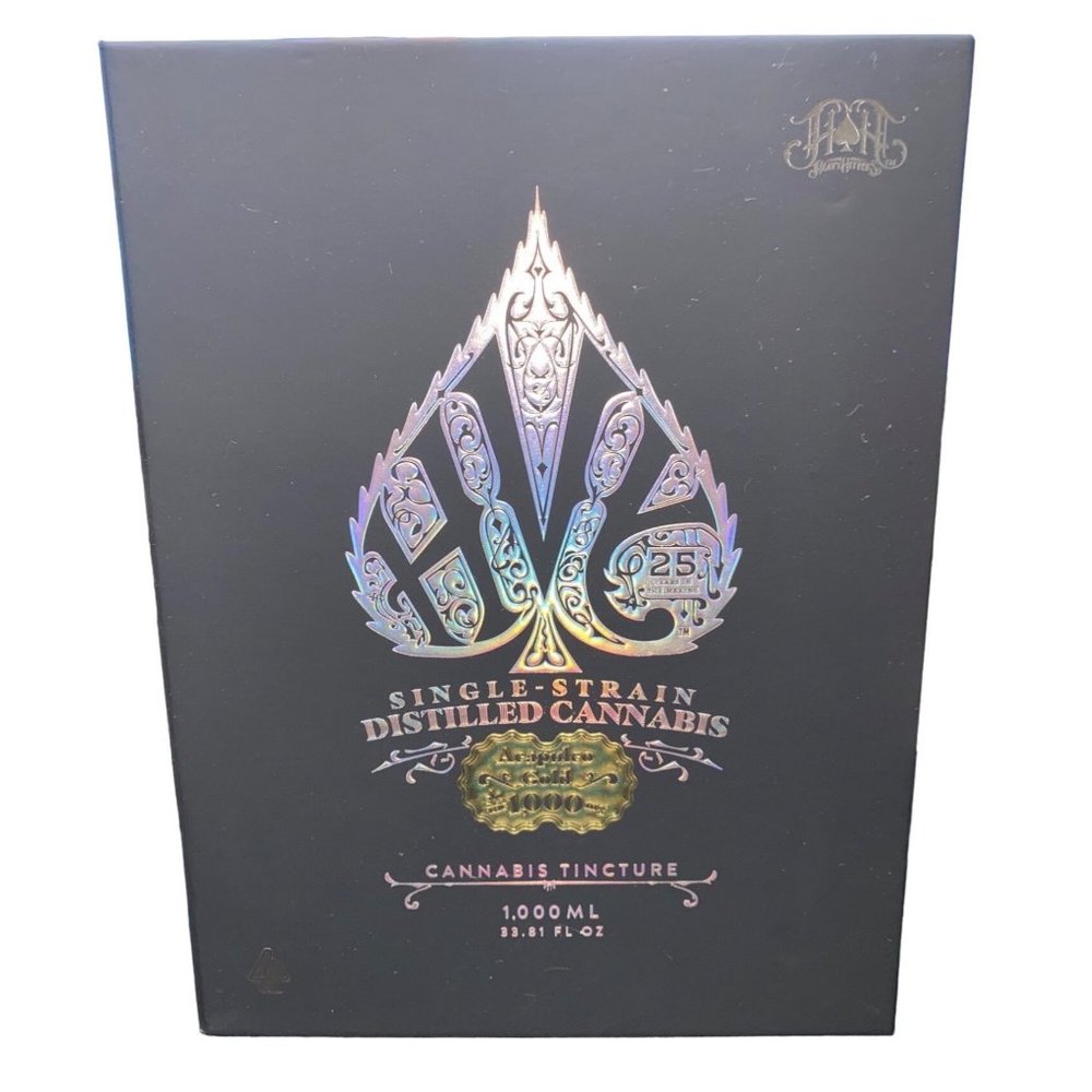 Heavy Hitters Collectible 1 Liter Cannabis Tincture Luxe Design Empty Gift Box B